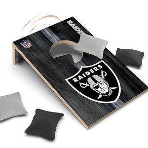 New in BOX-NFL Las Vegas Raiders Mini Tabletop Cornhole Game & Bluetooth Speaker